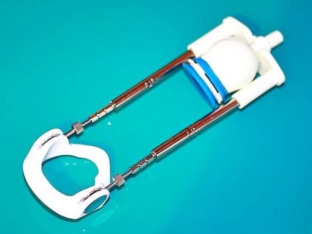 Para alongar o falo, podes usar un dispositivo especial un extensor.